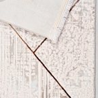 SHARED | Leigh Cream Copper Geometric Diamond Modern Machine Woven Li photo 6