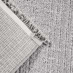 SHARED | Rainfall Light Grey Ivory Solid Modern Machine Woven Living  photo 5