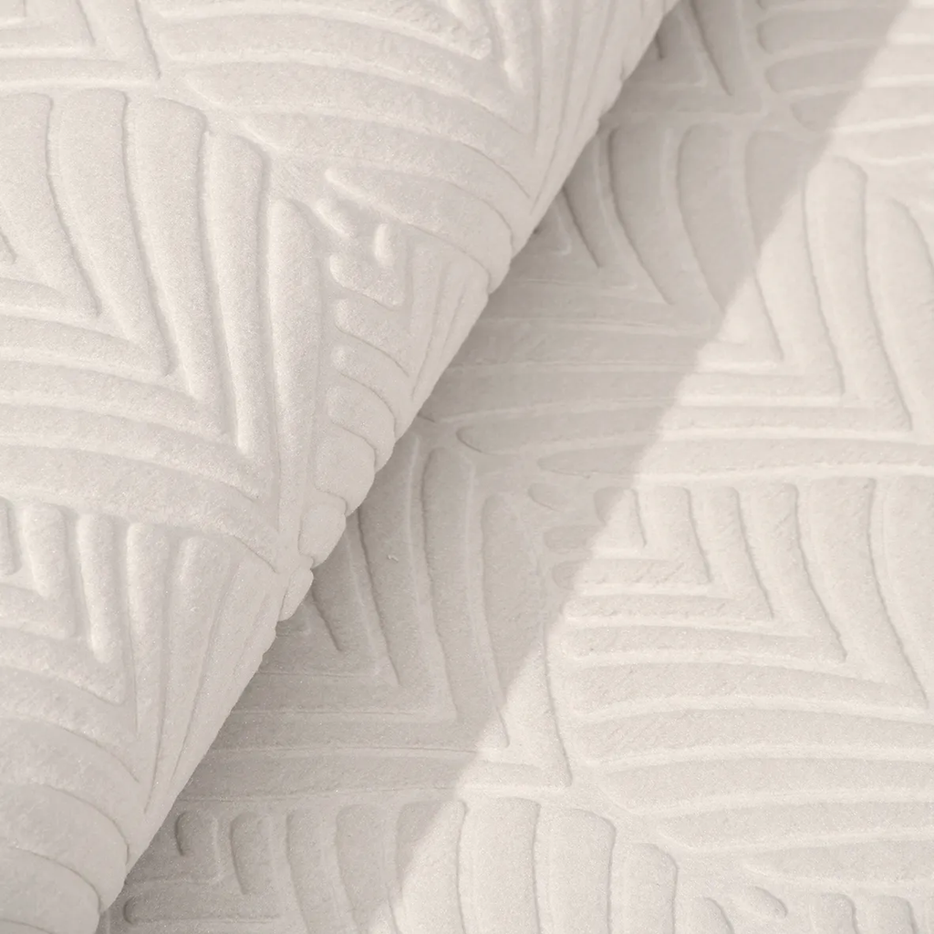 SHARED | Beryl Cream Scandinavian Geometric Textured Machine Woven Li photo 6