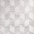 SHARED | Pamukkale Ivory Grey Modern Geometric Machine Woven Living R photo 6