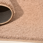 SHARED | Thaw Taupe Solid Modern Plush Machine Woven Living Room Bedr photo 6
