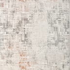 SHARED | Sardonyx Cream Grey Rust Abstract Modern Machine Woven Livin photo 6