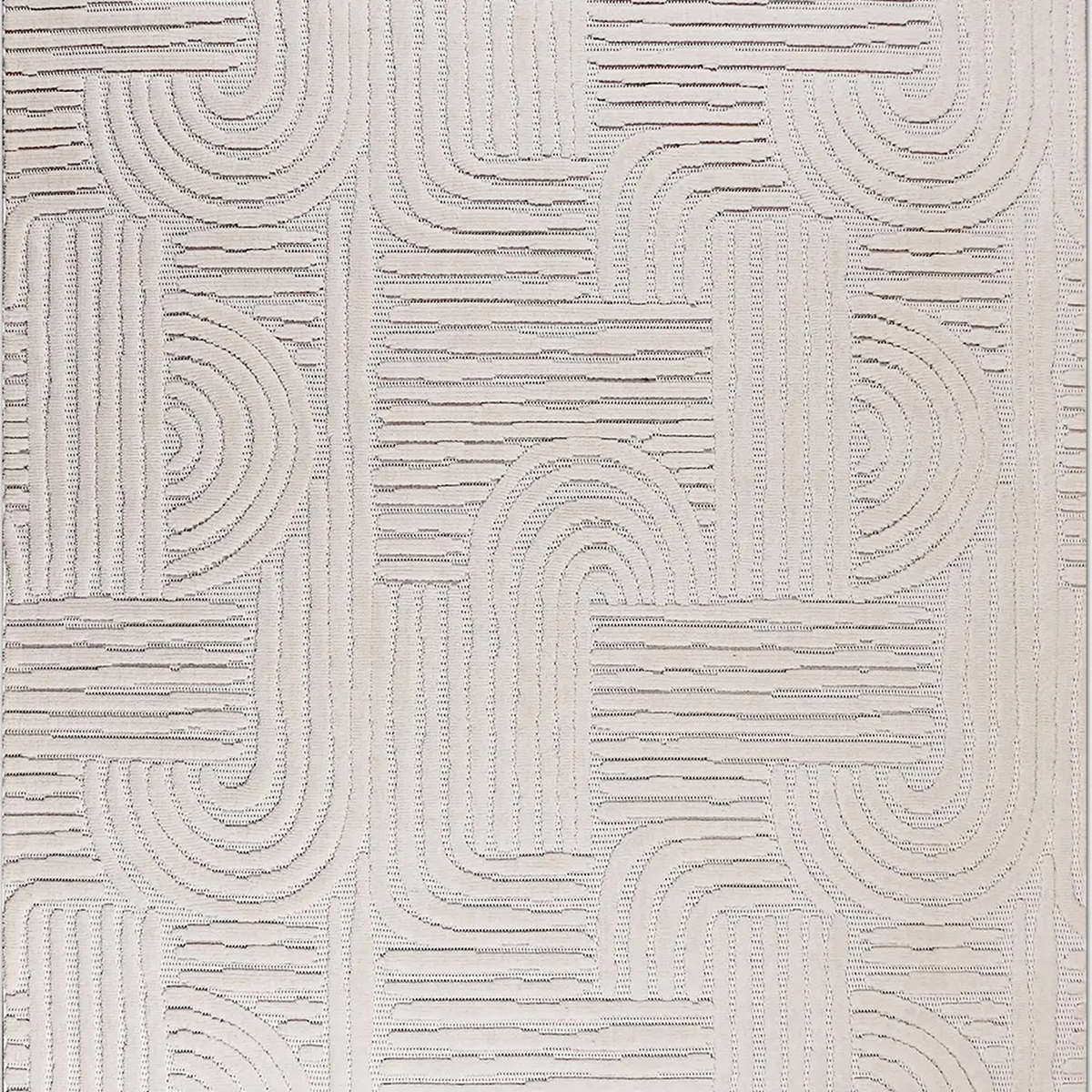 SHARED | Kekova Cream Abstract Modern Machine Woven Ivory Beige Livin photo 6