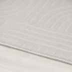 SHARED | Hoarfrost Light Grey Modern Geometric Carved High-Low Machin photo 6