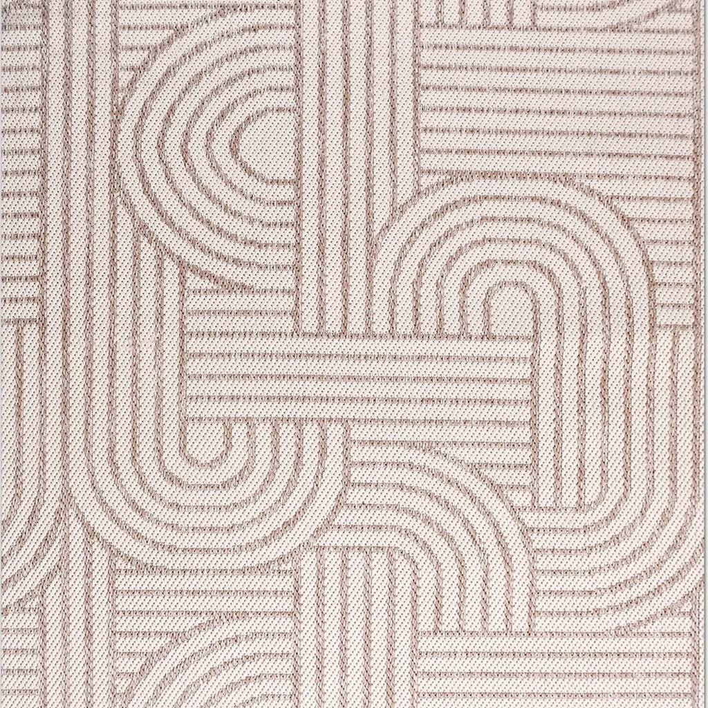 SHARED | Moonstone Cream Beige Abstract Carved Look Modern Machine Wo photo 6