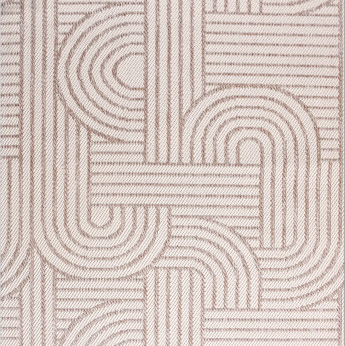 SHARED | Moonstone Cream Beige Abstract Carved Look Modern Machine Wo photo 6
