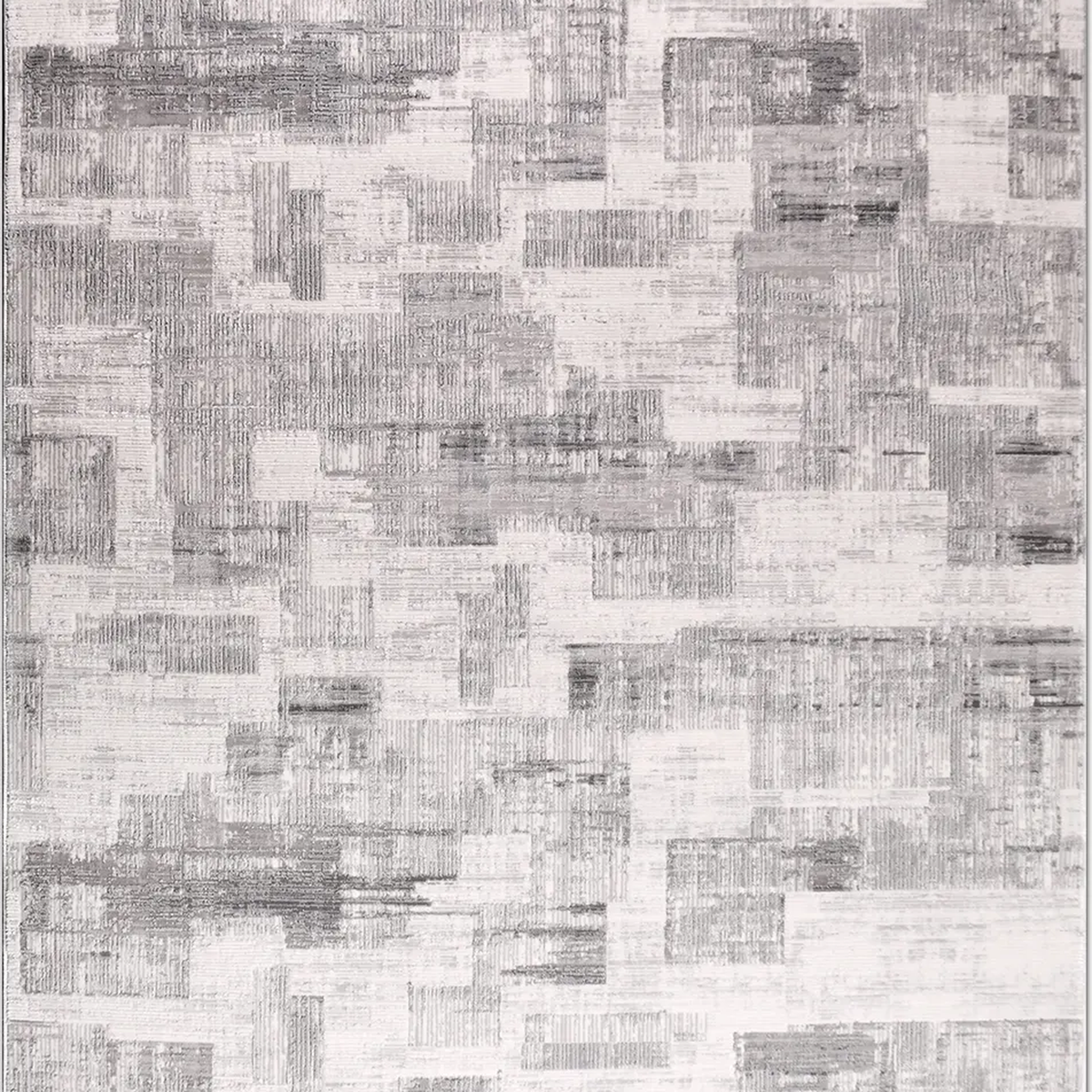 SHARED | Conservatory Grey Ivory Abstract Modern Machine Woven Living photo 6