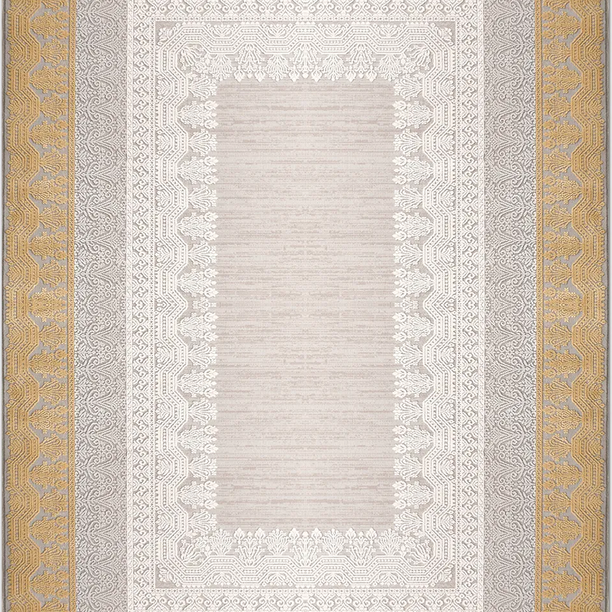 SHARED | Cesme Beige Gold Persian Style Traditional Machine Woven Liv photo 6