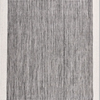 SHARED | Tansy Grey Cream Striped Scandinavian Machine Woven Living R photo 5