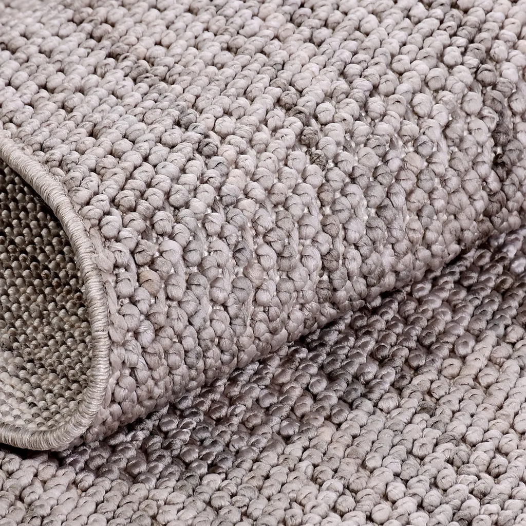 SHARED | Scriptorium Grey Cream Solid Textured Flatweave Machine Wove photo 5