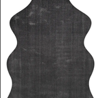 SHARED | Steeple Charcoal Grey Solid Modern Shaggy Machine Woven Livi photo 5