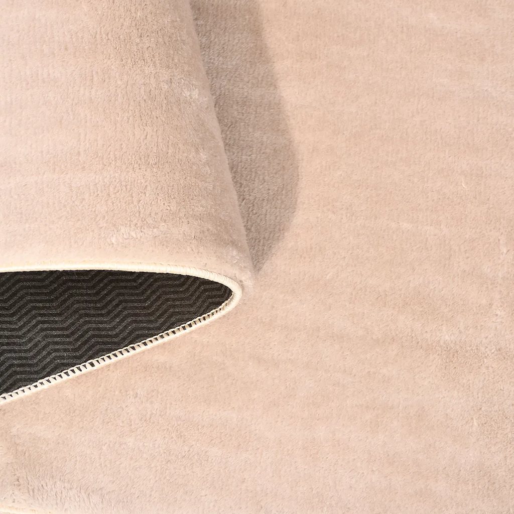 SHARED | Gallery Beige Solid Modern Machine Woven Plain Soft Living R photo 6