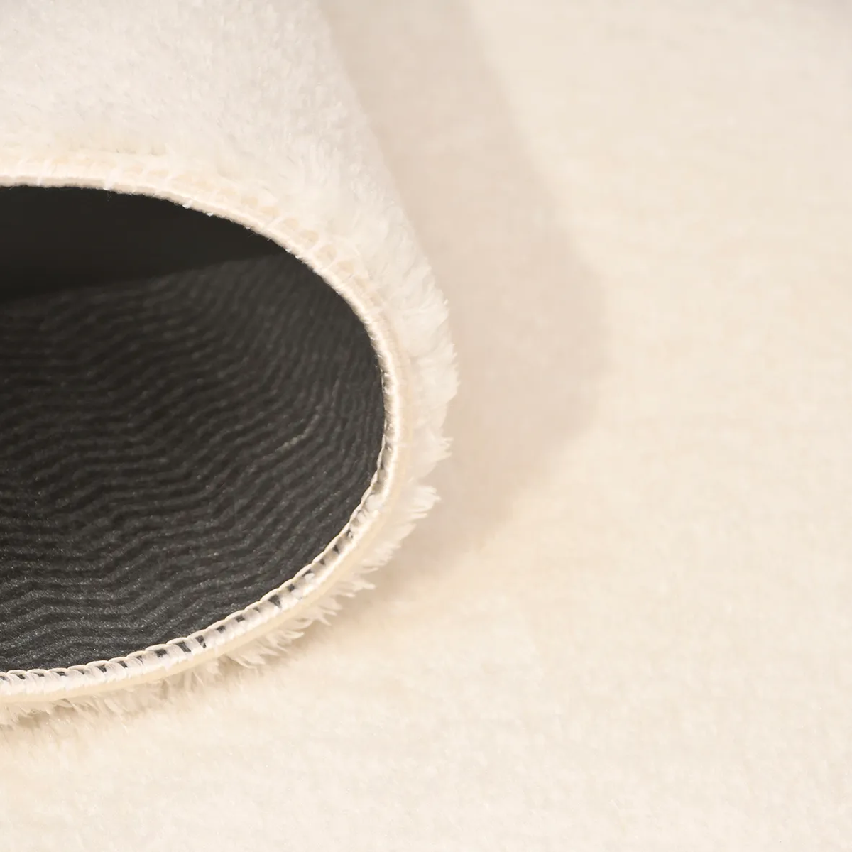 SHARED | Esplanade Cream Solid Scandinavian Plush Machine Woven Livin photo 6