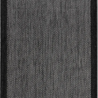 SHARED | Tamarisk Black Grey Geometric Herringbone Modern Machine Wov photo 5