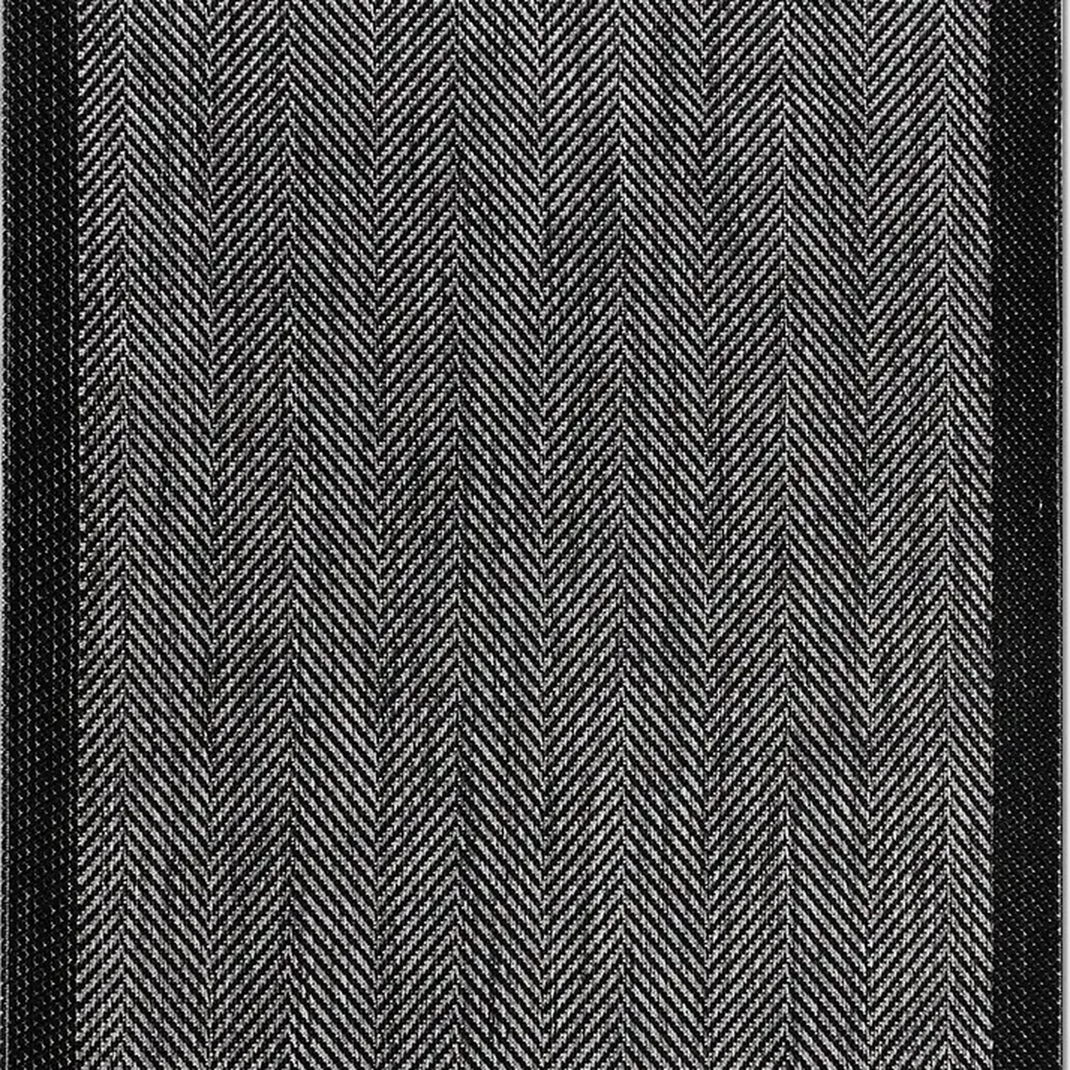 SHARED | Tamarisk Black Grey Geometric Herringbone Modern Machine Wov photo 5