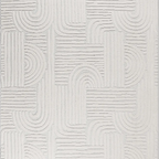 SHARED | Marmaris Cream Geometric Modern Machine Woven Ivory Living R photo 6