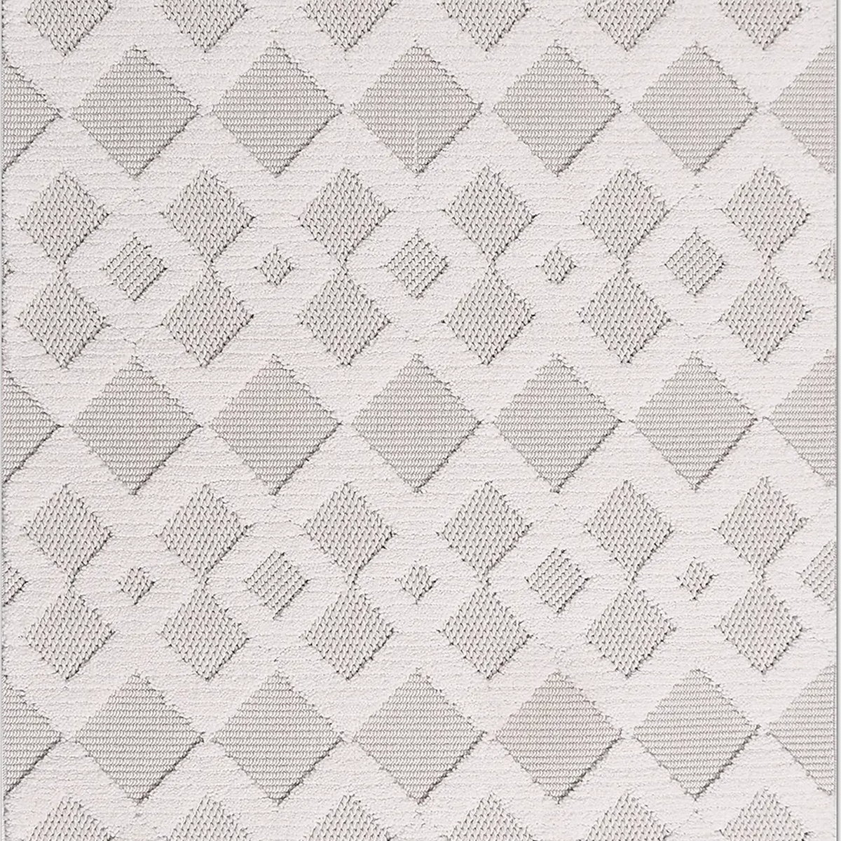 SHARED | Loggia Ivory Cream Geometric Diamond Transitional Modern Mac photo 5