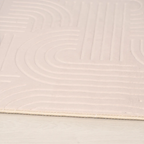 SHARED | Halcyon Cream Ivory Geometric Arch Modern Machine Woven Livi photo 6