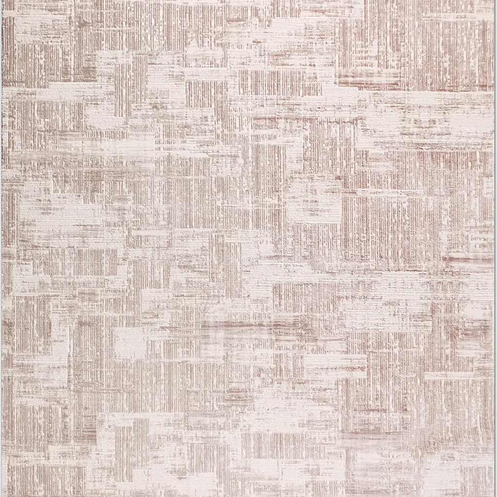 SHARED | Cupola Blush Pink Cream Abstract Modern Machine Woven Living photo 6