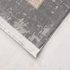 SHARED | Demre Cream Grey Abstract Modern Machine Woven Living Room B photo 5