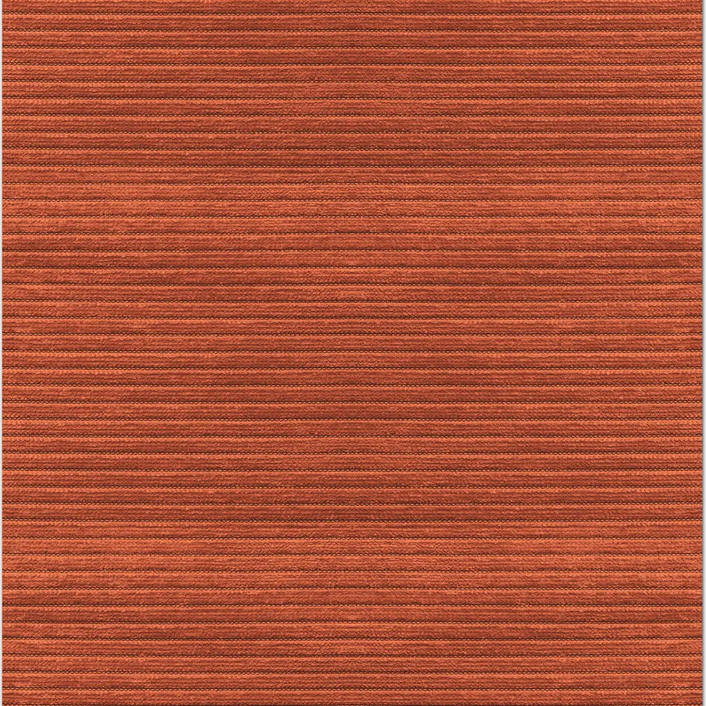 SHARED | Mullein Terracotta Rust Striped Modern Machine Woven Living  photo 6