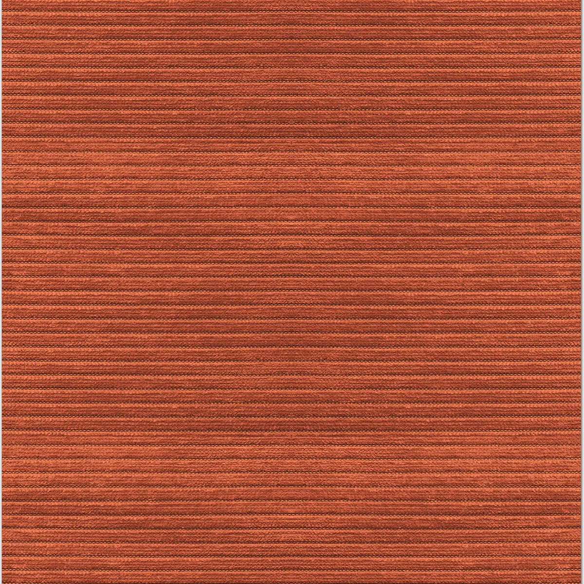 SHARED | Mullein Terracotta Rust Striped Modern Machine Woven Living  photo 6