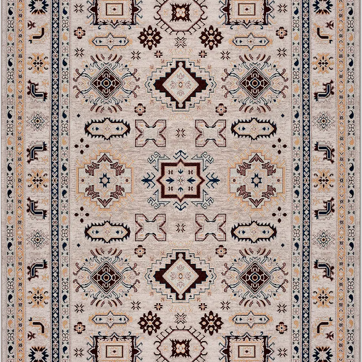 SHARED | Equinox Persian Style Traditional Machine Woven Beige Burgun photo 6