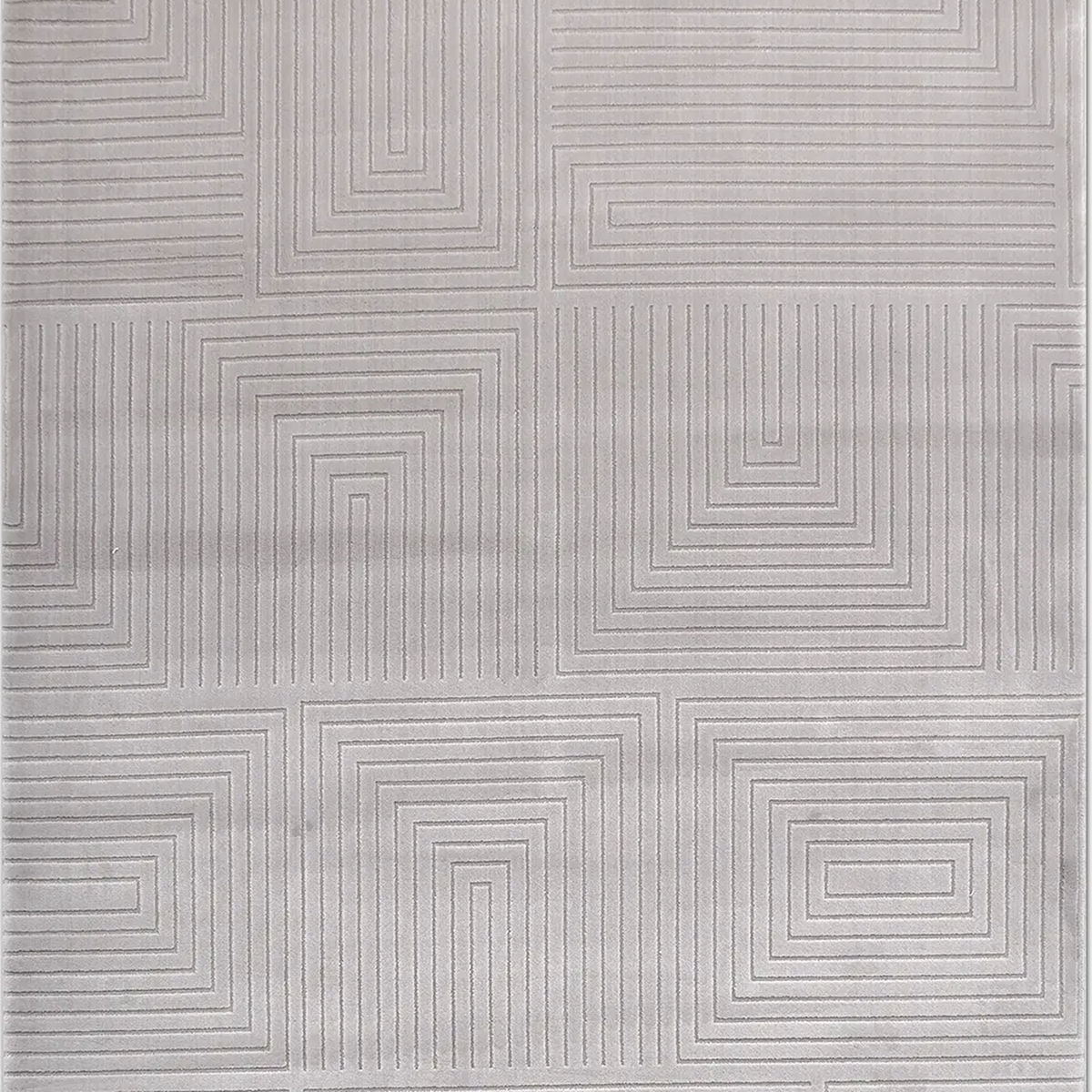 SHARED | Chervil Light Grey Geometric Modern Machine Woven Living Roo photo 6