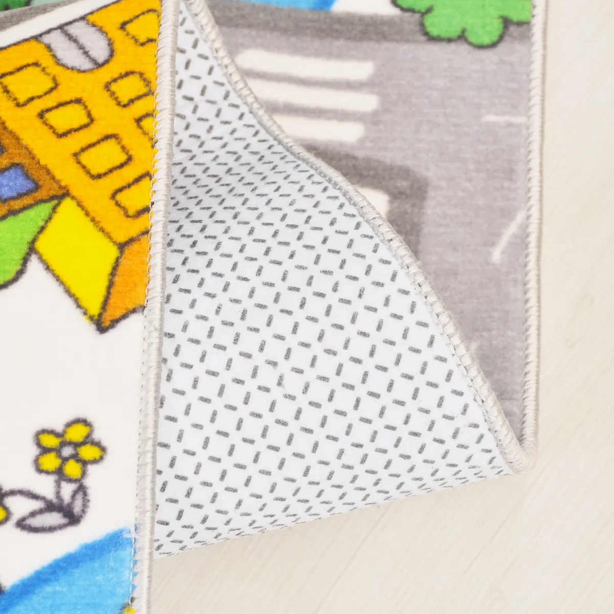 SHARED | Mere Cream Multicolour Abstract Town Map Machine Woven Kids  photo 6