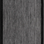 SHARED | Sedge Black Grey Striped Modern Machine Woven Living Room Be photo 5