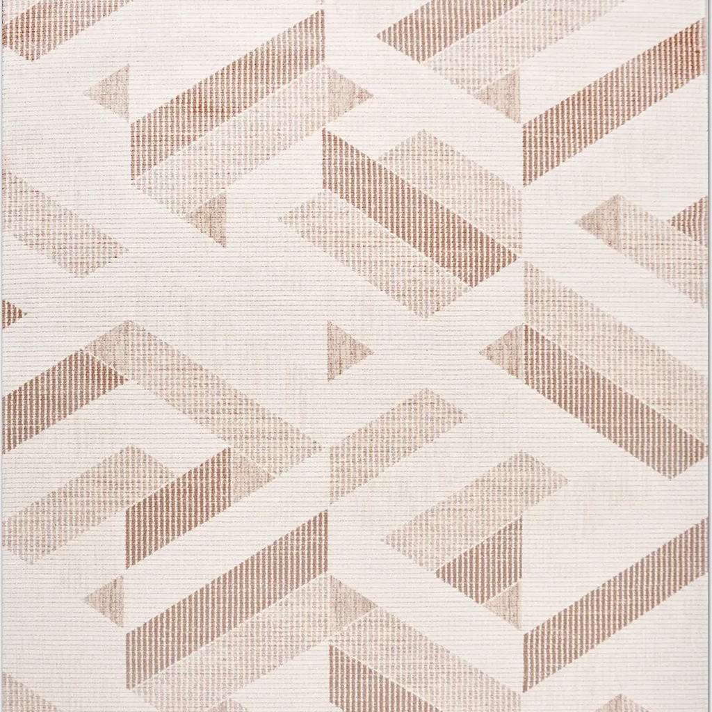 SHARED | Briar Cream Beige Geometric Modern Machine Woven Living Room photo 6