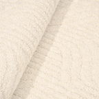 SHARED | Snowmelt Cream Abstract Modern Machine Woven Textured Living photo 6