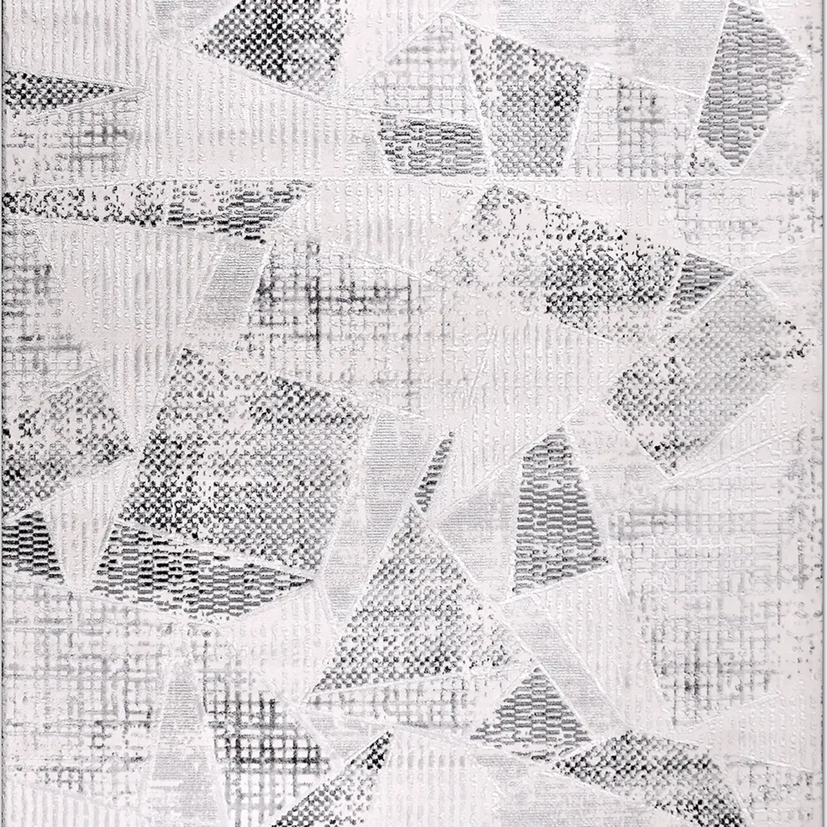 SHARED | Magnetite Light Grey Abstract Modern Machine Woven Living Ro photo 6