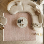 SHARED | Mallow Blush Pink Solid Modern Machine Woven Fringe Living R photo 6
