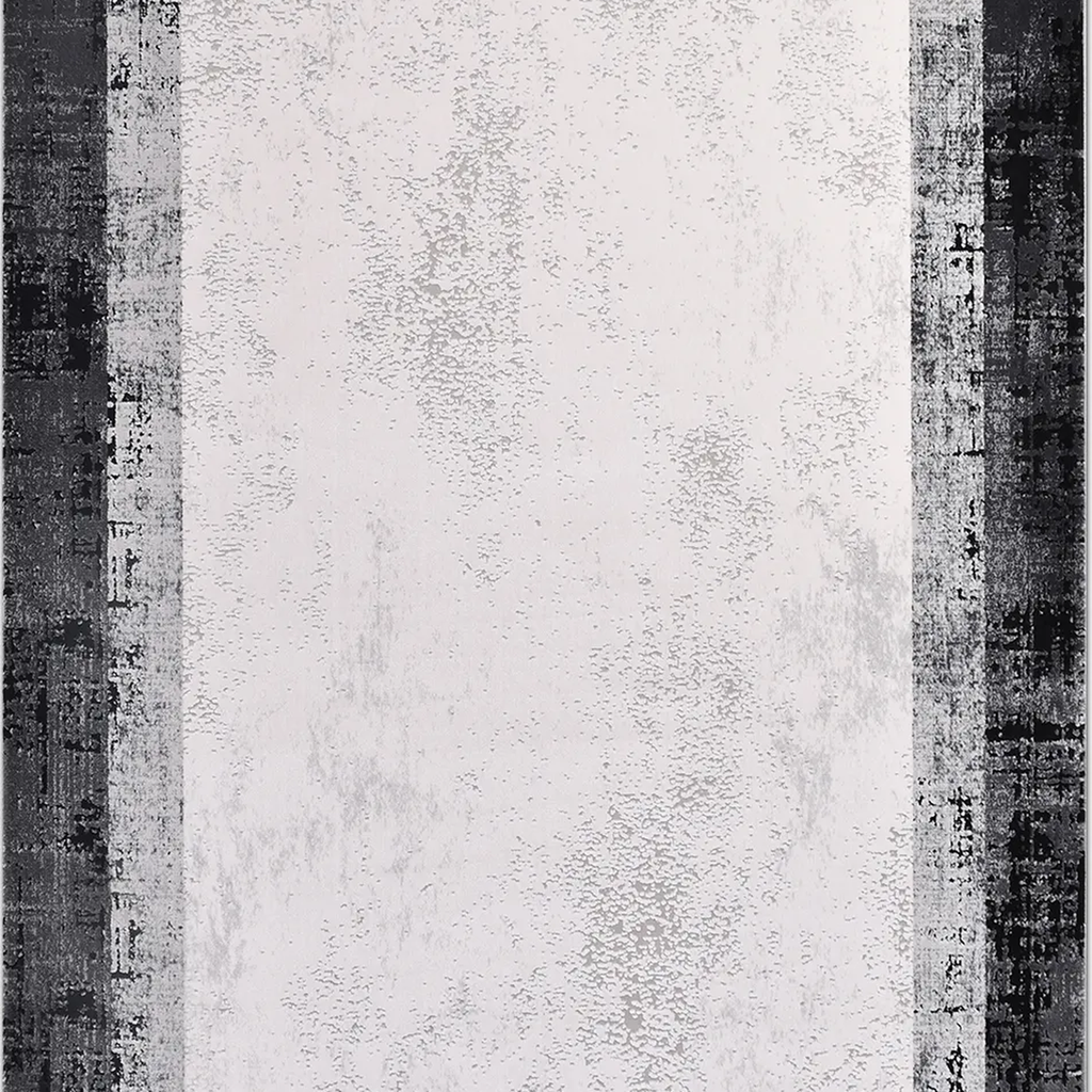 SHARED | Spinney Cream Black Grey Abstract Modern Machine Woven Livin photo 6