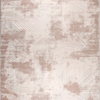 SHARED | Cornice Blush Pink Cream Geometric Modern Machine Woven Livi photo 6