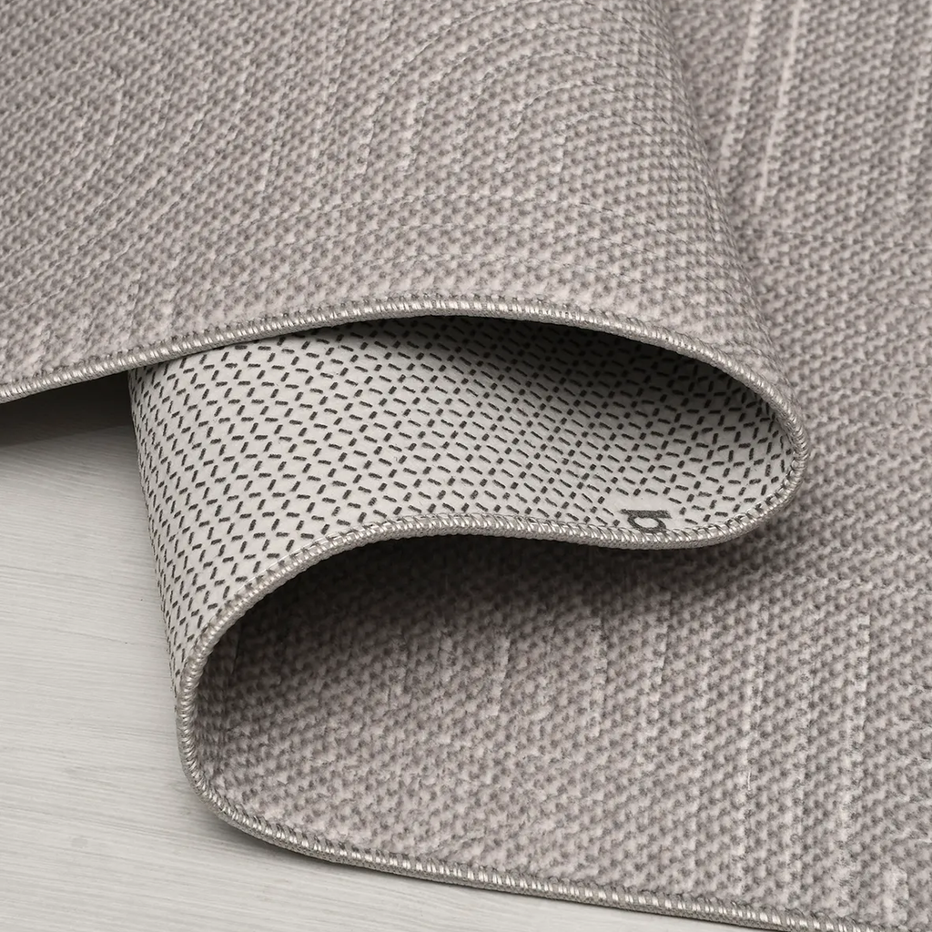 SHARED | Halo Light Grey Modern Geometric Arch Machine Woven Living R photo 6