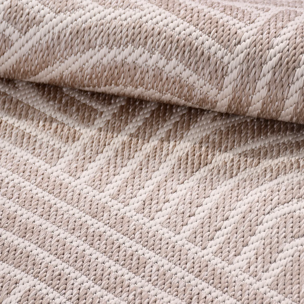 SHARED | Mica Beige Ivory Geometric Transitional Modern Machine Woven photo 6