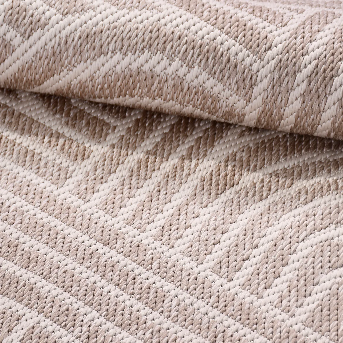 SHARED | Mica Beige Ivory Geometric Transitional Modern Machine Woven photo 6