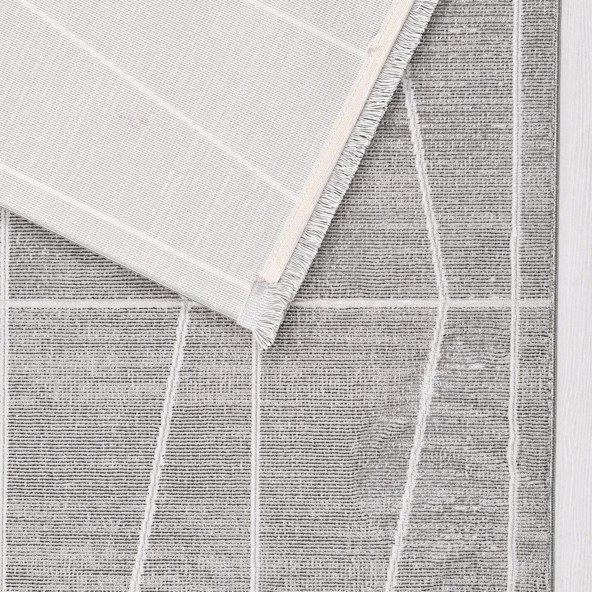 SHARED | Bayberry Taupe Cream Geometric Modern Machine Woven Living R photo 6