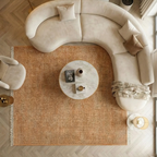 SHARED | Marigold Terracotta Solid Modern Machine Woven Fringe Living photo 6