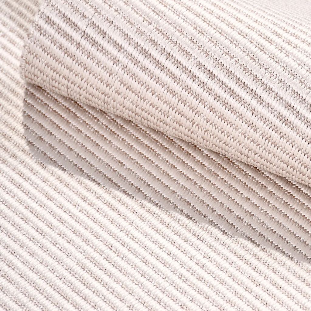 SHARED | Porphyry Cream Beige Striped Modern Machine Woven Living Roo photo 6