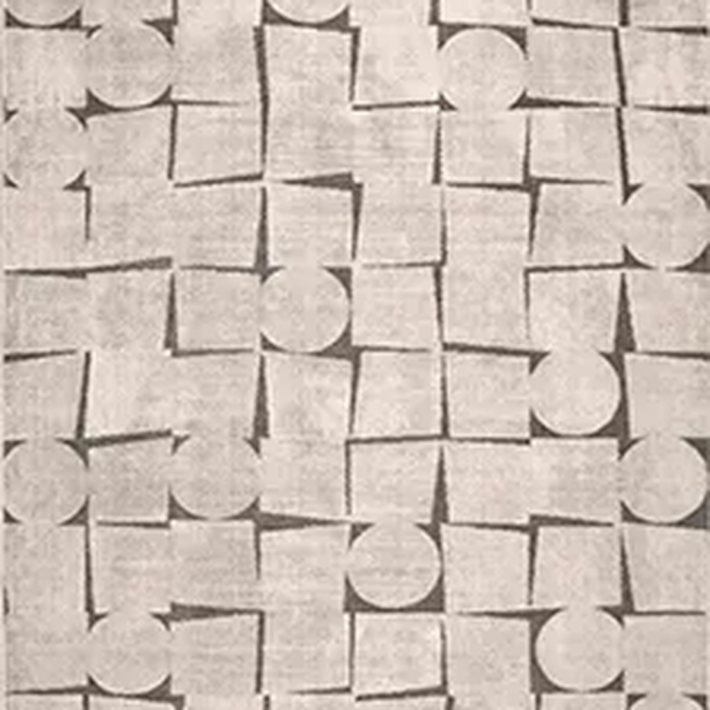 SHARED | Campanile Cream Grey Scandinavian Geometric Machine Woven Li photo 6