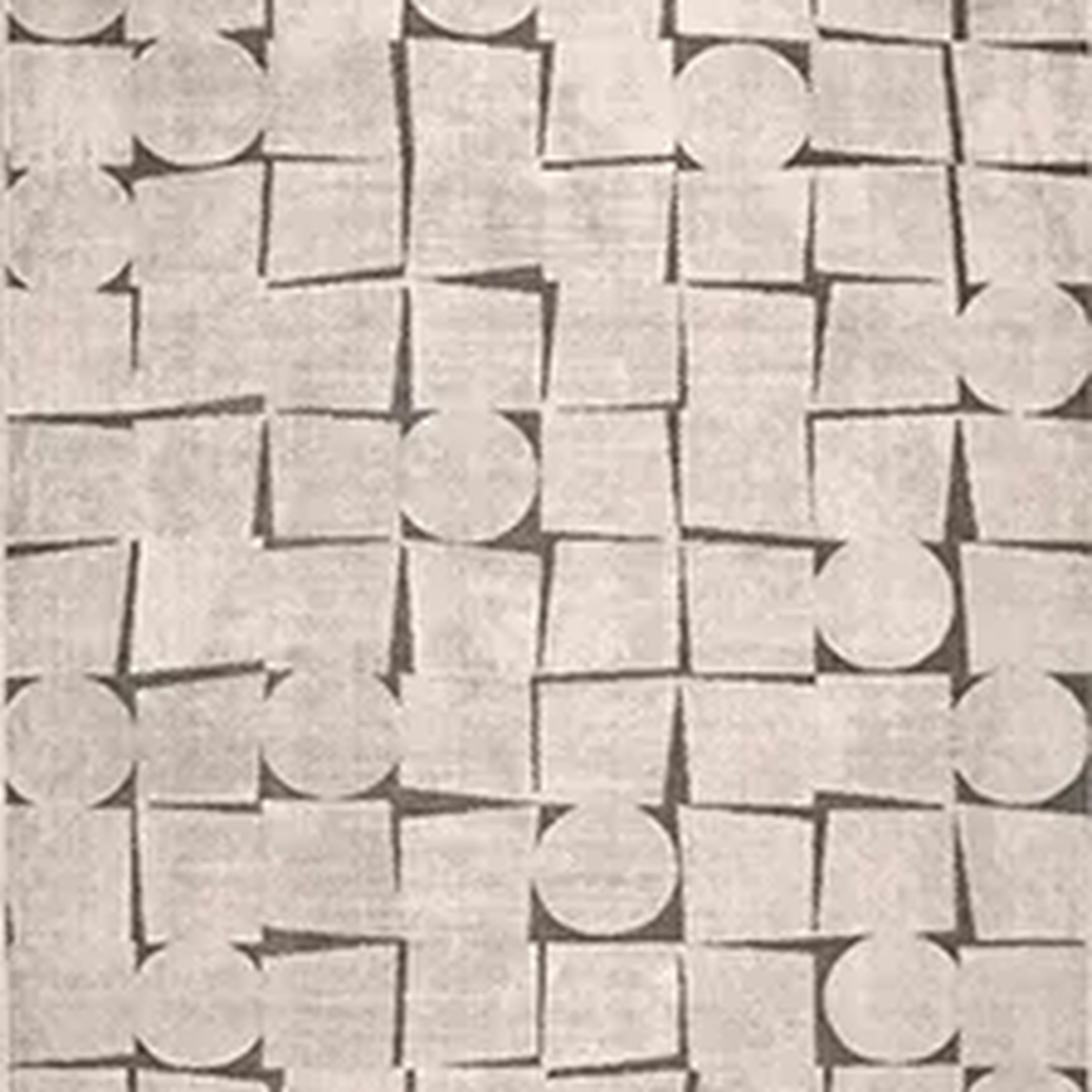 SHARED | Campanile Cream Grey Scandinavian Geometric Machine Woven Li photo 6