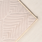 SHARED | Bismuth Cream Modern Geometric Carved Texture Machine Woven  photo 7