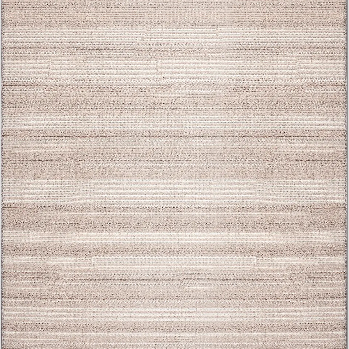 SHARED | Lumen Beige Striped Transitional Modern Machine Woven Living photo 6