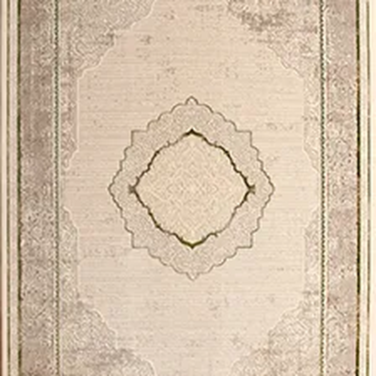 SHARED | Zenith Cream Grey Traditional Damask Machine Woven Living Ro photo 6