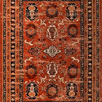 SHARED | Crescent Rust Persian Style Traditional Machine Woven Living photo 6
