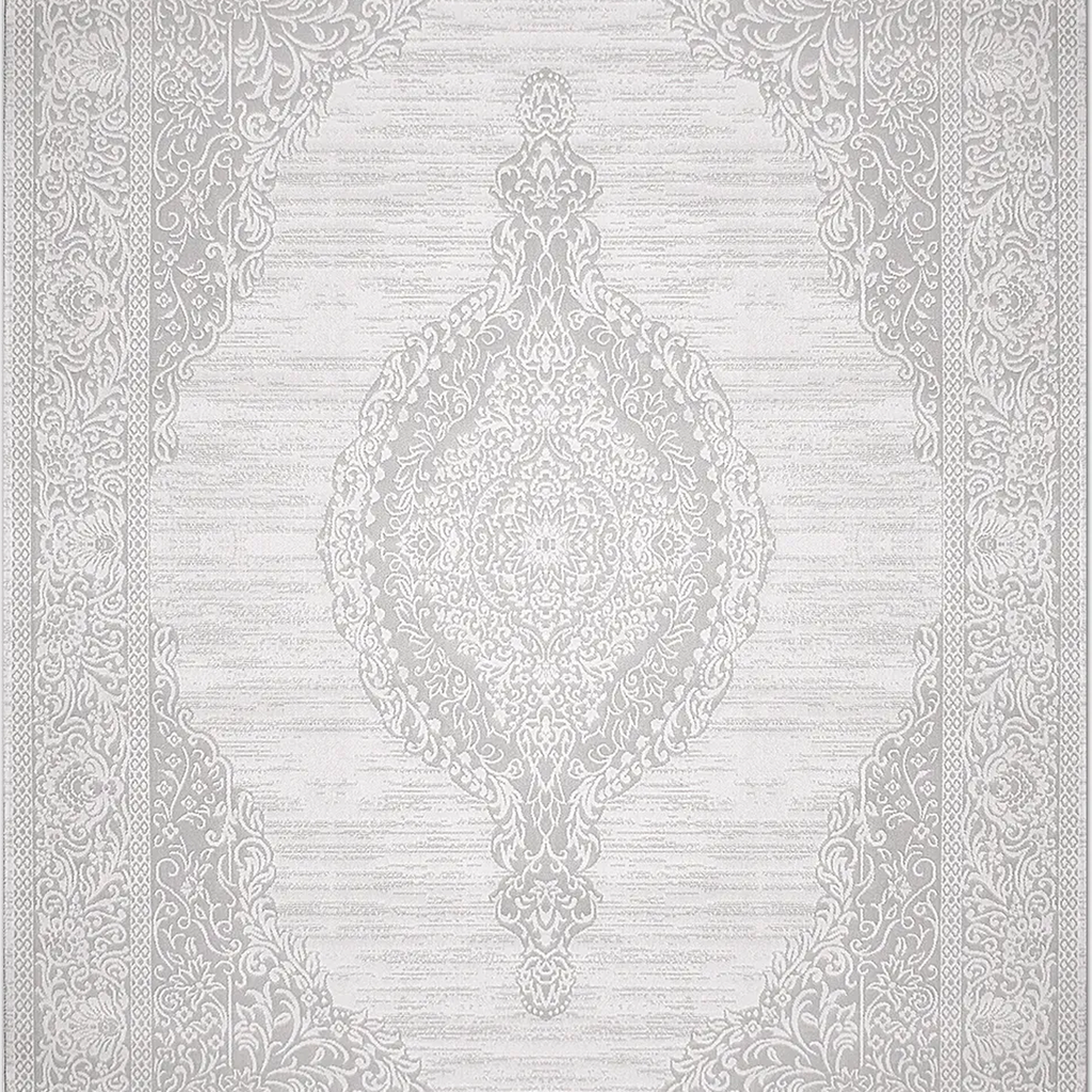 SHARED | Vestibule Cream Grey Persian Style Medallion Traditional Mac photo 6