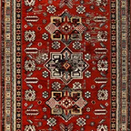 SHARED | Brume Persian Style Traditional Tribal Medallion Red Cream M photo 6